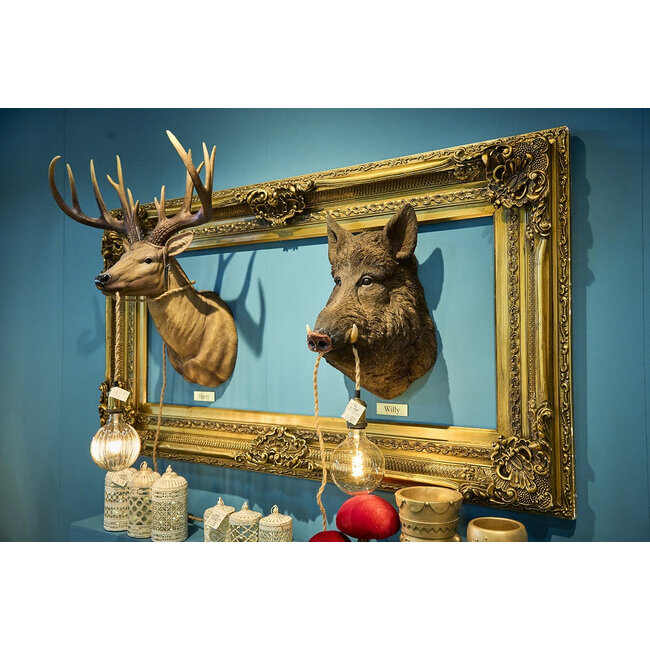 Werner Voß - Lampe Murale - Lampe Animale - Sanglier Willy - brun