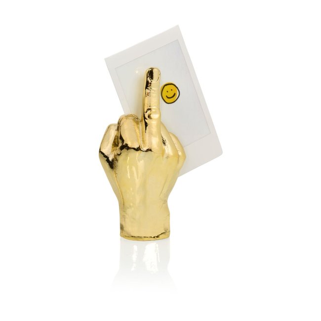 Bitten Photo Holder The Finger - gold