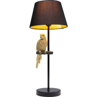 Kare Design Tischlampe Goldpapagei