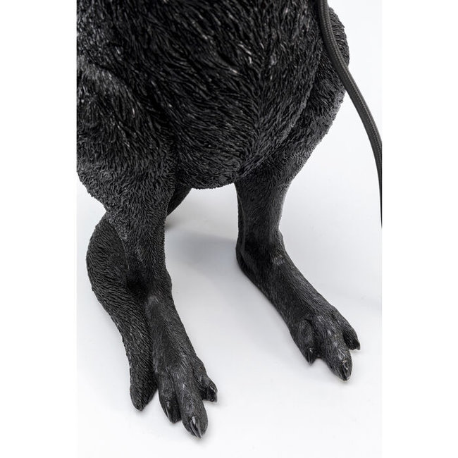 Kare Design - Table Lamp - Animal Lamp Kangaroo - matt black - H 46 cm