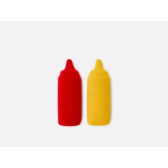 Eat My Socks -  Sokken Ketchup & Mosterd - set van 2 paar