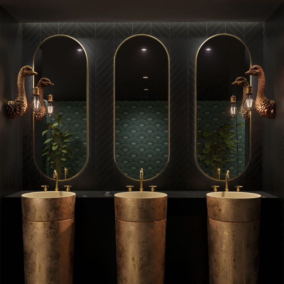 Wall Animal Lamp Baby Ostrich Franz Josef H 35 cm Werner Voss