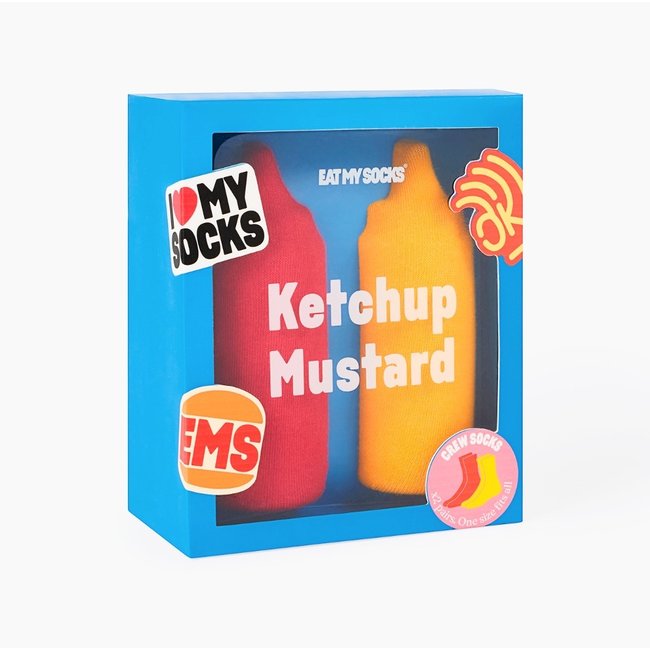 Eat My Socks Sokken  Ketchup & Mosterd - set van 2 paar