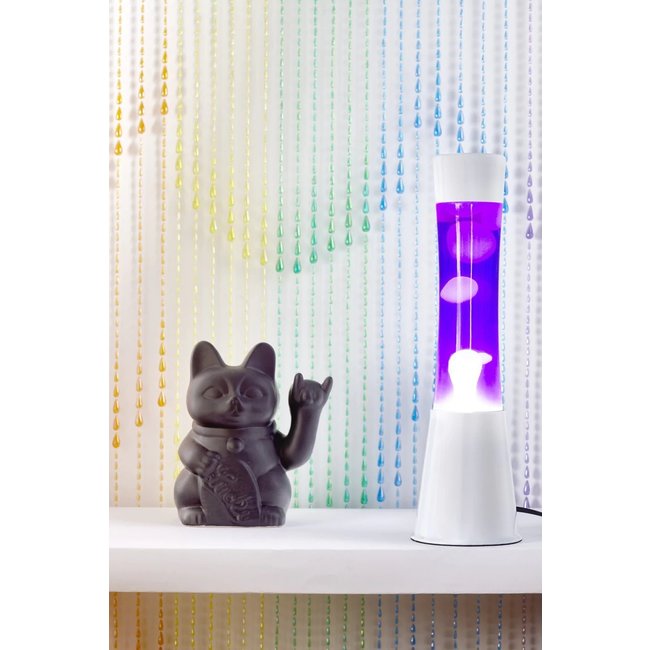 Fisura - Lava Lamp - purple with white lava - white base