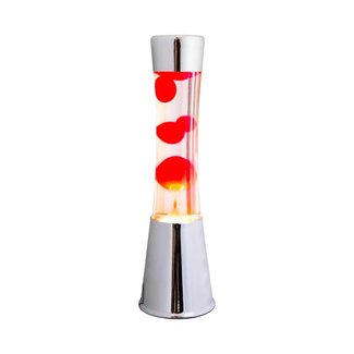 Fisura Lava Lamp (chrome/red)