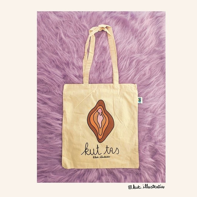 KUT.illustraties Tote Bag Kut Tas