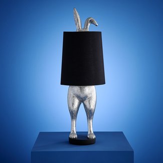 Werner Voß Werns Tafellamp Hiding Bunny - zilver/zwart