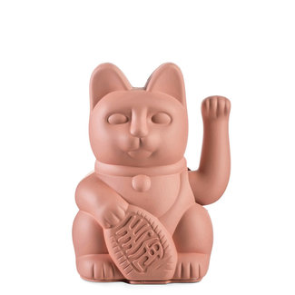 Donkey Waving Lucky Cat Maneki-Neko - pink