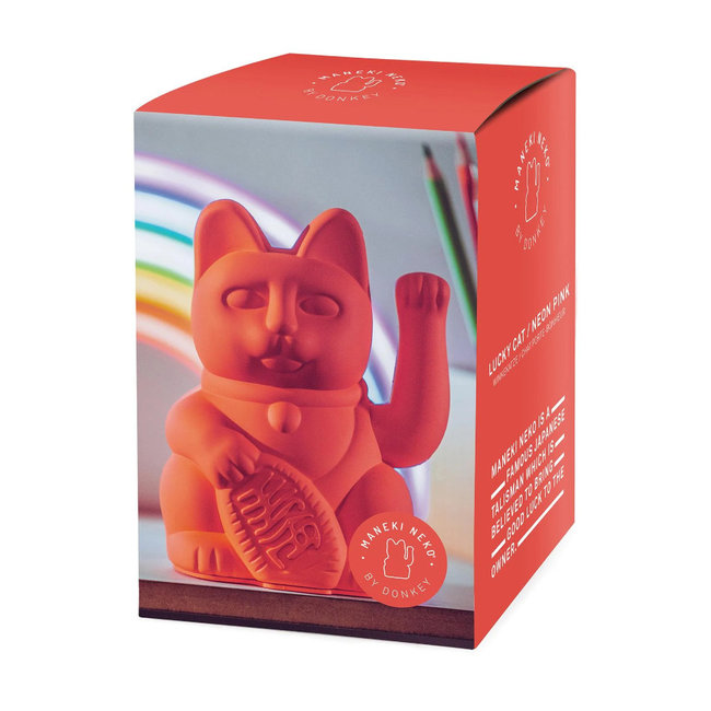 Donkey - Chat Porte-Bonheur Maneki-Neko - neon orange