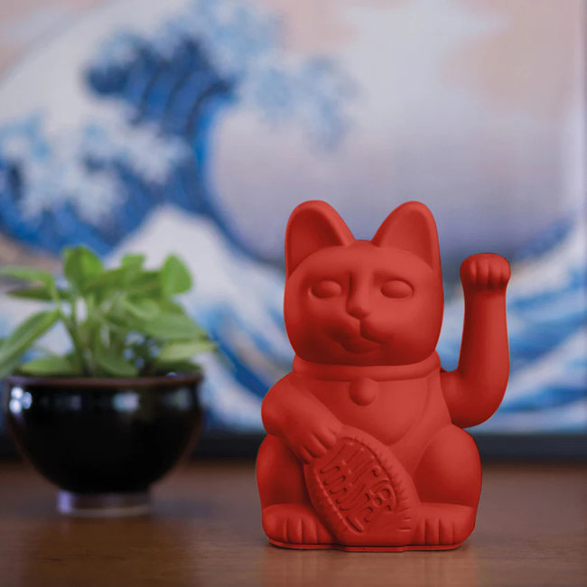 Donkey - Chat Porte-Bonheur Maneki-Neko - rouge