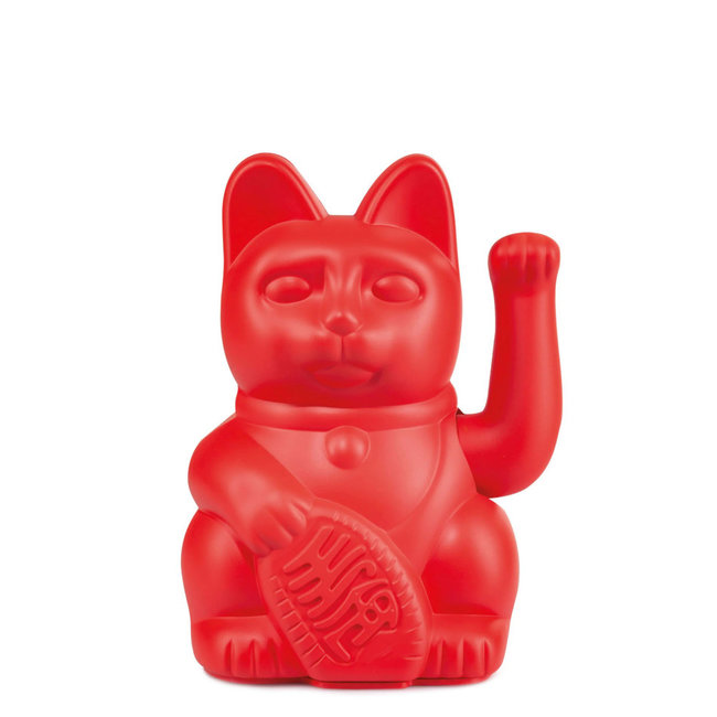 Donkey Chat Porte-Bonheur Maneki-Neko - rouge