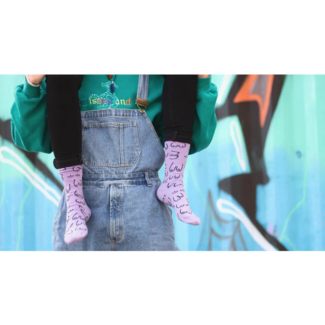 Eat Mielies - Chaussettes Titties - Nichons - mauve