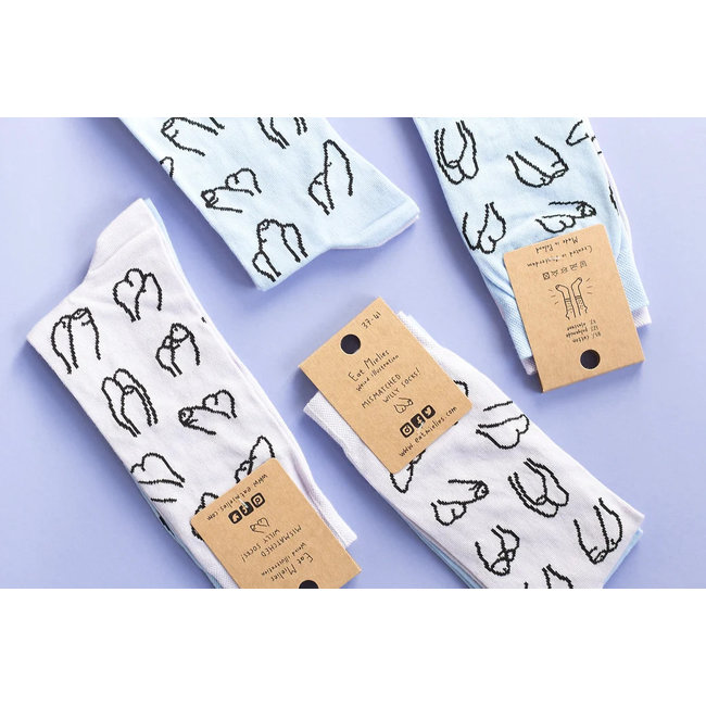 Eat Mielies - Socken Mismatched Willies - jede Socke eine andere Farbe