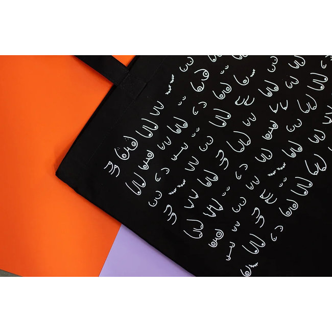 Eat Mielies - Sac Fourre-tout Titties XL - noir - avec fond