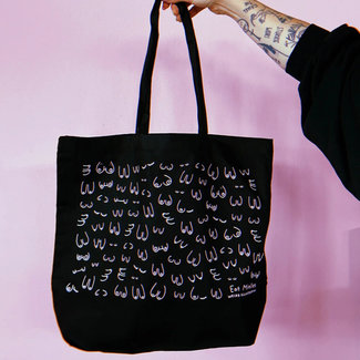 Eat Mielies Tote Bag Titties XL - black