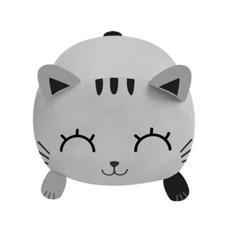 i-total Fluffy Cushion Grey Cat