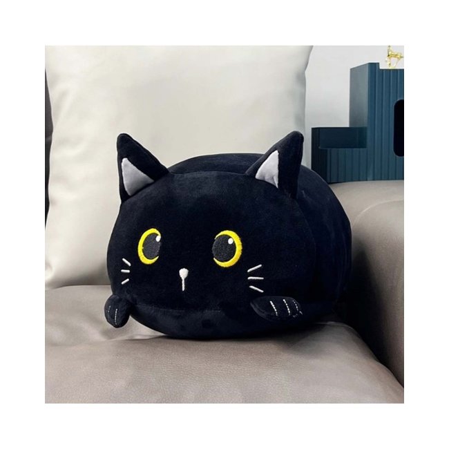 i-total - Fluffy Kussen Zwarte Kat