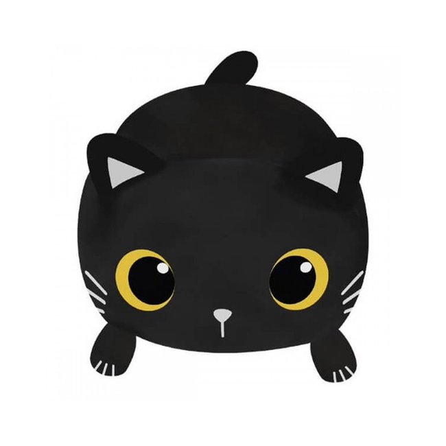 i-total - Fluffy Cushion Black Cat