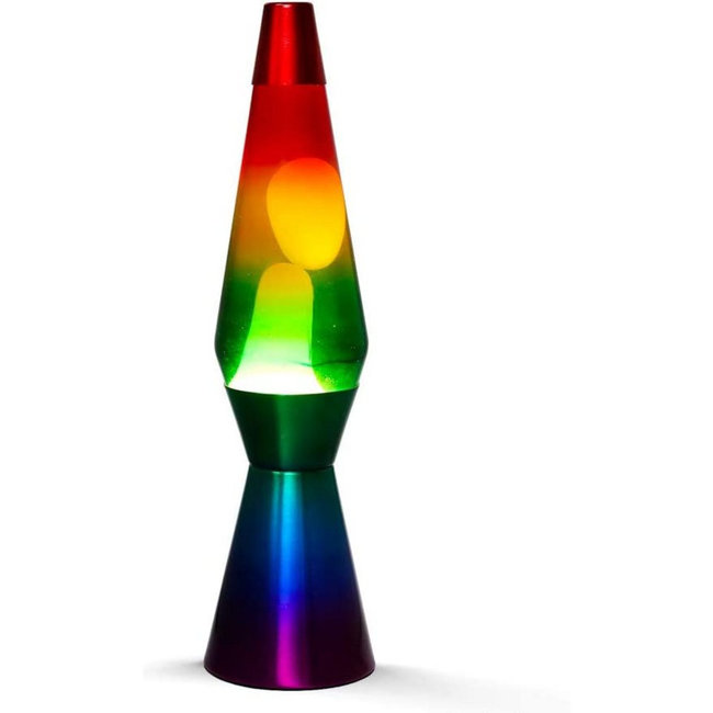 i-total -Lava Lamp Raket - regenboog