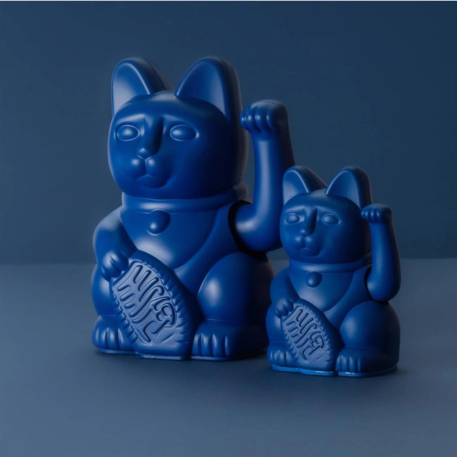 Donkey - Wuivende Gelukskat Maneki-Neko Mini - donkerblauw