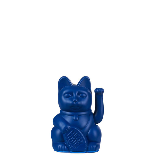 Donkey - Waving Lucky Cat Maneki-Neko Mini - dark blue