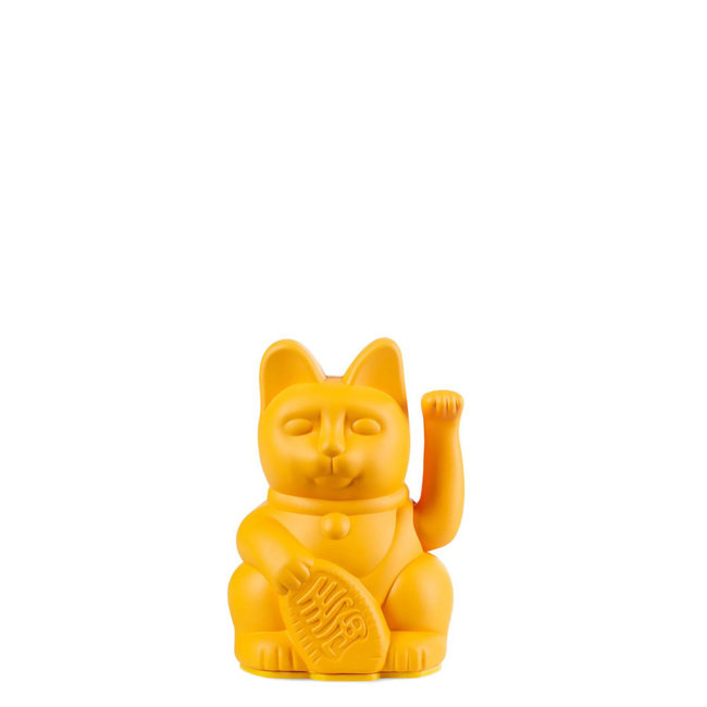 Donkey - Chat Porte-Bonheur Maneki-Neko Mini - jaune foncé