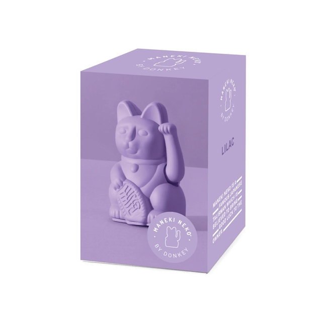 Donkey - Chat Porte-Bonheur Maneki-Neko Mini - lilas