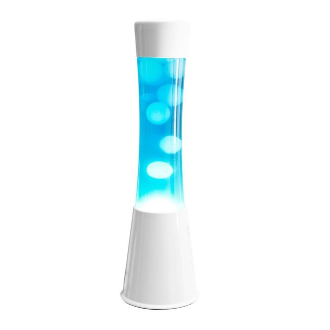 Fisura Lava Lamp (white/blue)