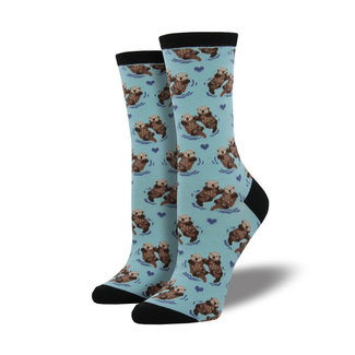SockSmith Socks (W) Significant Otter - blue chalk