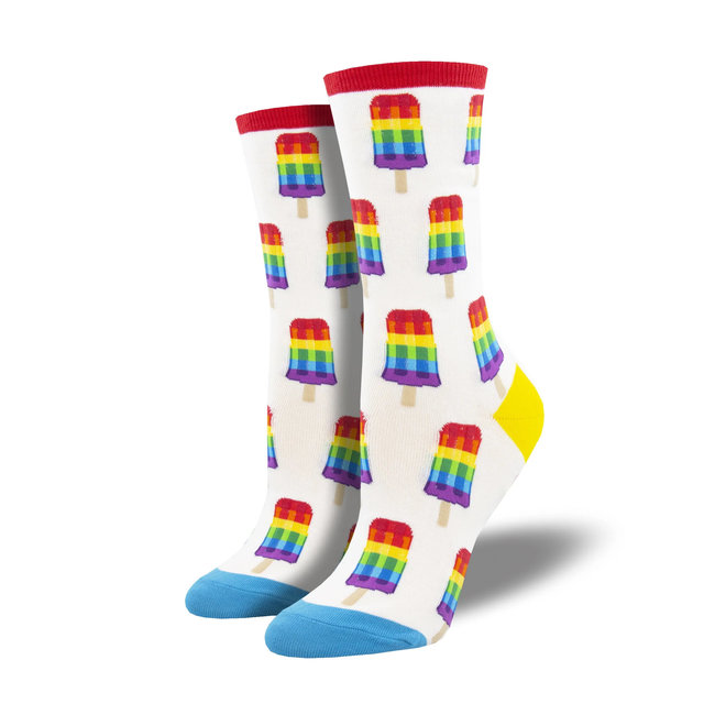 SockSmith - Chaussettes Gay Pops - sucettes glacées arc-en-ciel - taille 36-41 (femme)
