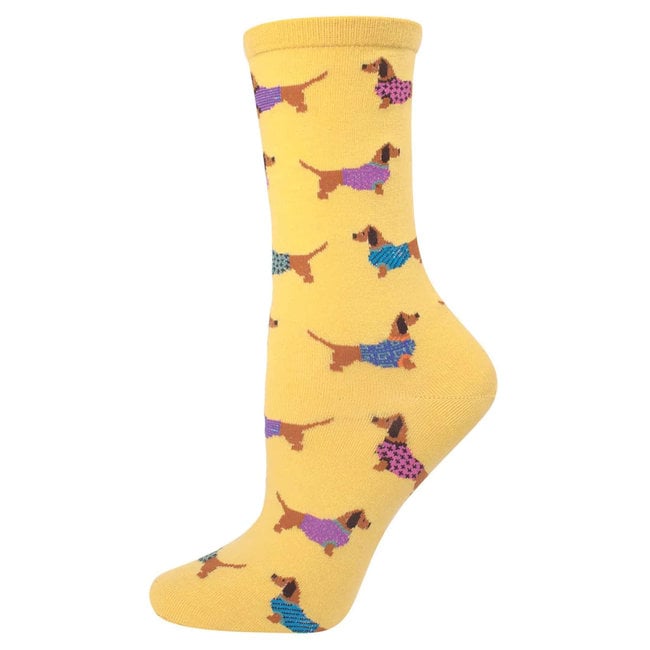 SockSmith - Chaussettes Haute Dog - chien teckel - taille 36-41 (femme)