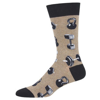 SockSmith Chaussettes (H) Do You Even Lift, Bro? - brun