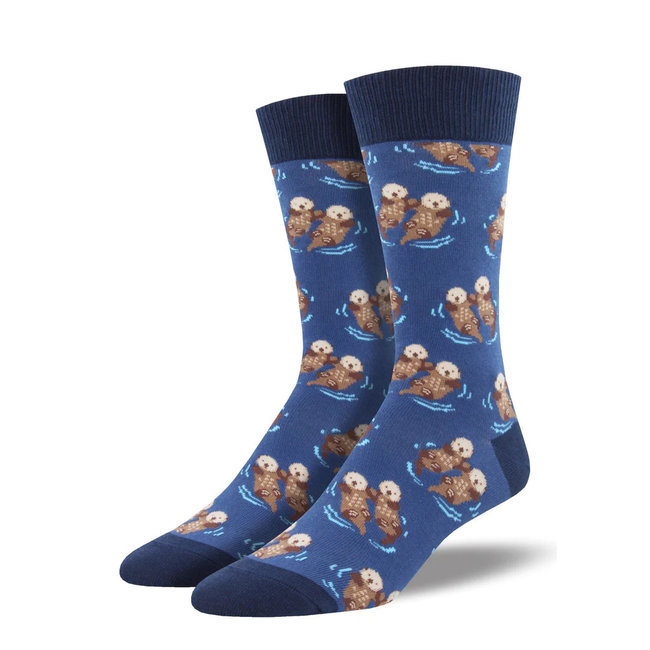 SockSmith - Chaussettes Significant Otter - loutres dansantes - taille 40-46 (hommes) - bleu