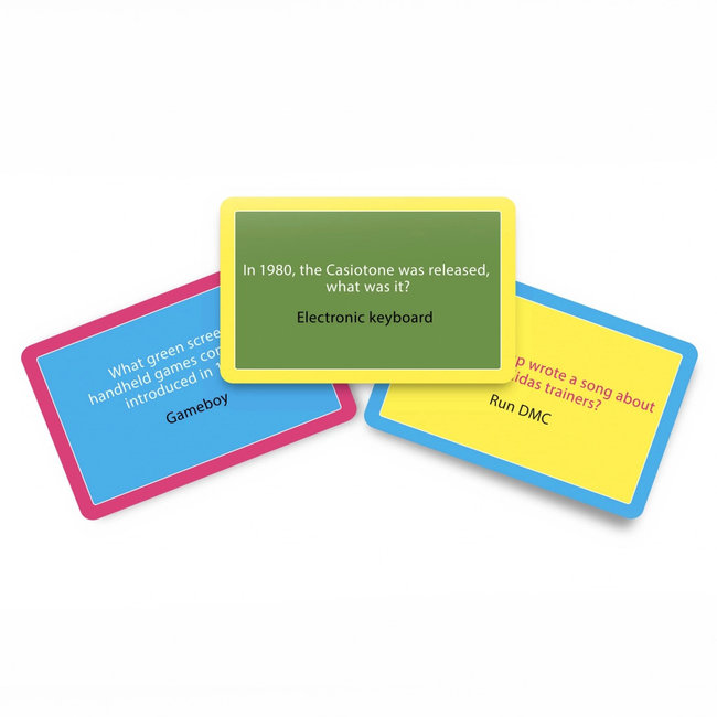 Gift Republic - Party Game Quiz Awesome 80's - 100 Questions Trivia Pop Culture