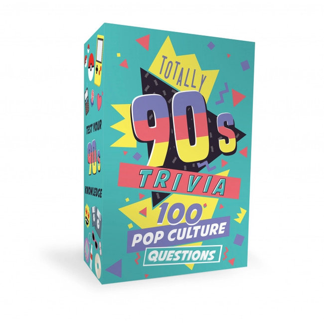 Gift Republic - Party Game Quiz Totally 90's - 100 Questions Trivia Pop Culture