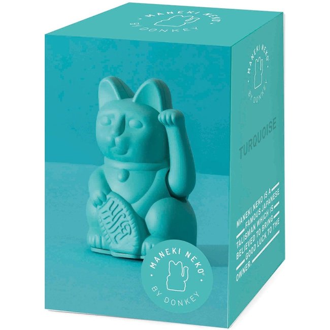 Donkey - Winkende Glückskatze Maneki-Neko Mini - türkis