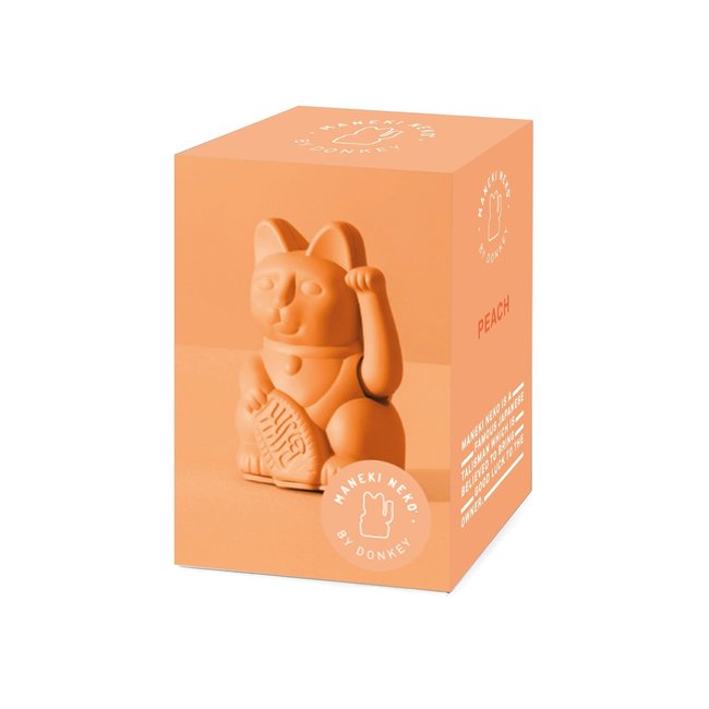 Donkey - Chat Porte-Bonheur Maneki-Neko Mini - pêche