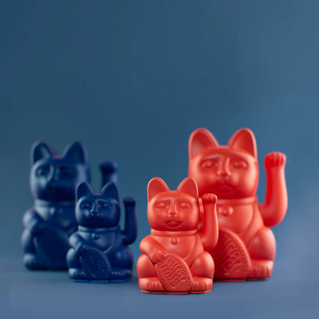 Donkey - Chat Porte-Bonheur Maneki-Neko Mini - rouge