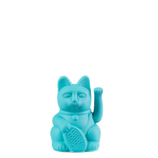 Donkey Waving Lucky Cat Mini - turquoise