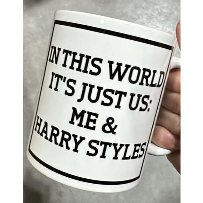 Urban Merch Tasse In this World It's Just Us: Me & Harry Styles