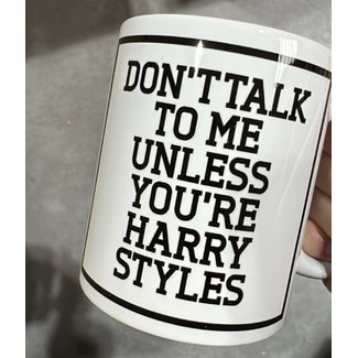 Urban Merch Beker Don't Talk To Me Unless You're Harry Styles