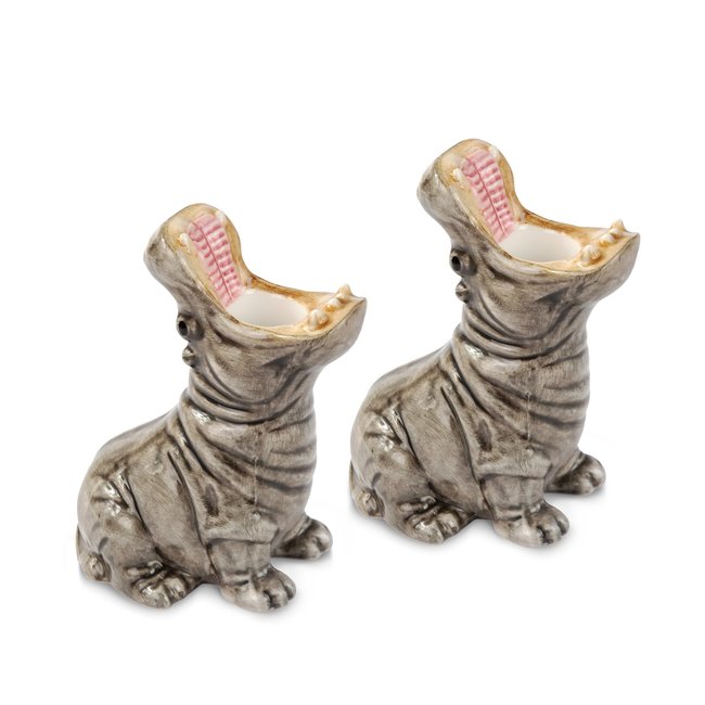 Donkey Candlestick Hippo - set of 2