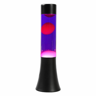 i-total Mini Lampe à Lave - violet avec lave rose - base noire