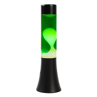 i-total Mini Lava Lamp - groen met witte lava - zwarte voet