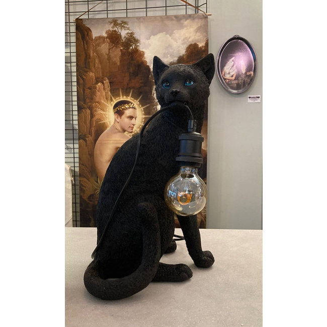 Werner Voß - Tischlampe - Tierlampe Katze Chouchou - schwarz