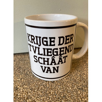 Urban Merch Tasse à Café Krijge Der 't Vliegend Schâât Van