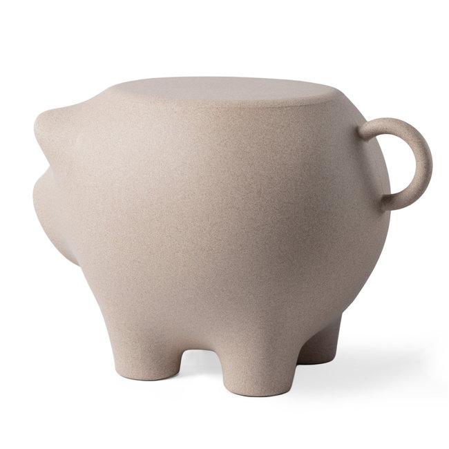 Werkwaardig - Hocker - Beistelltisch Schwein - sand