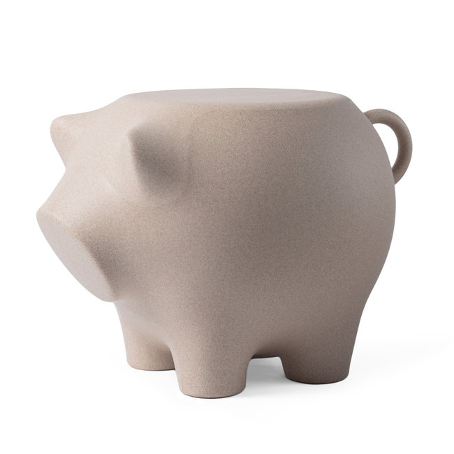 Werkwaardig - Hocker - Beistelltisch Schwein - sand
