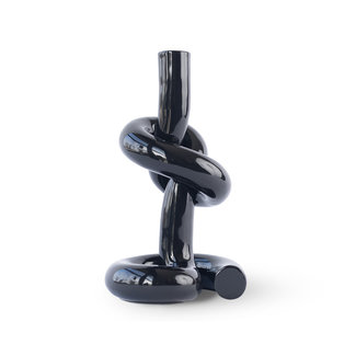 Werkwaardig Knotted Candleholder - black