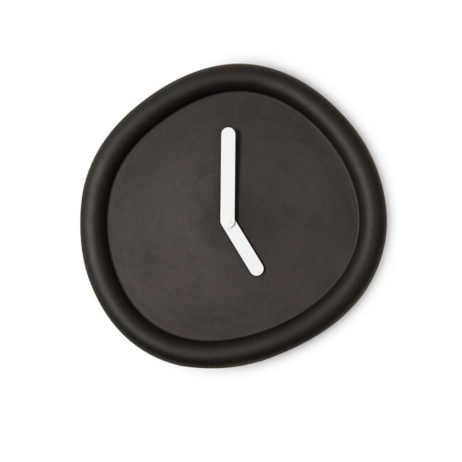 Werkwaardig - Wandklok Round Clock - zwart